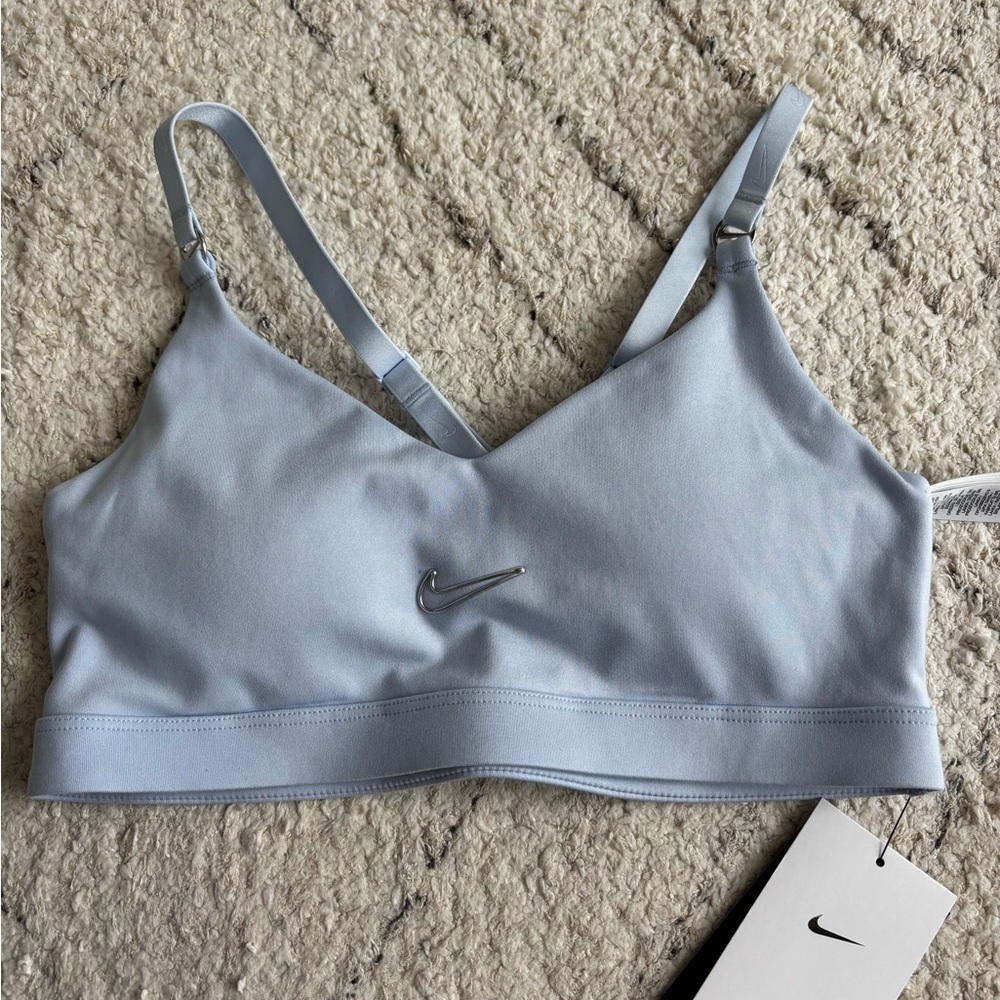 Nike Indy Women's Light Blue Hydrogen Blue Sports Bra